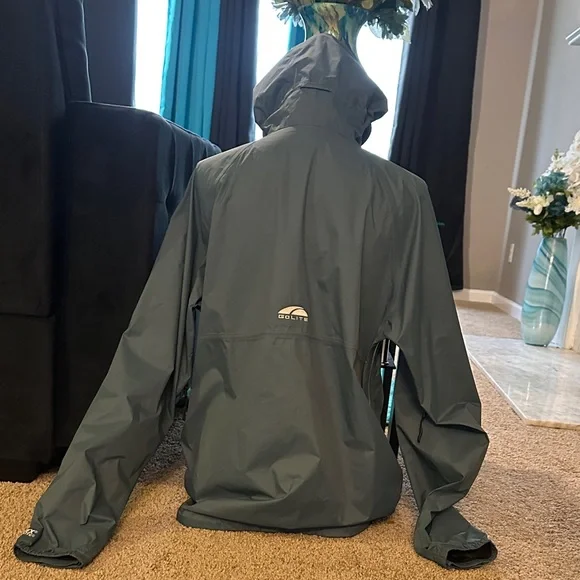 Men's Hooded Windbreaker Jacket in Dark Teal by Golite